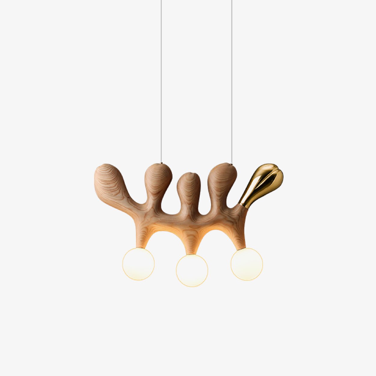 Sprout Contemporary Wood Pendant Lamp