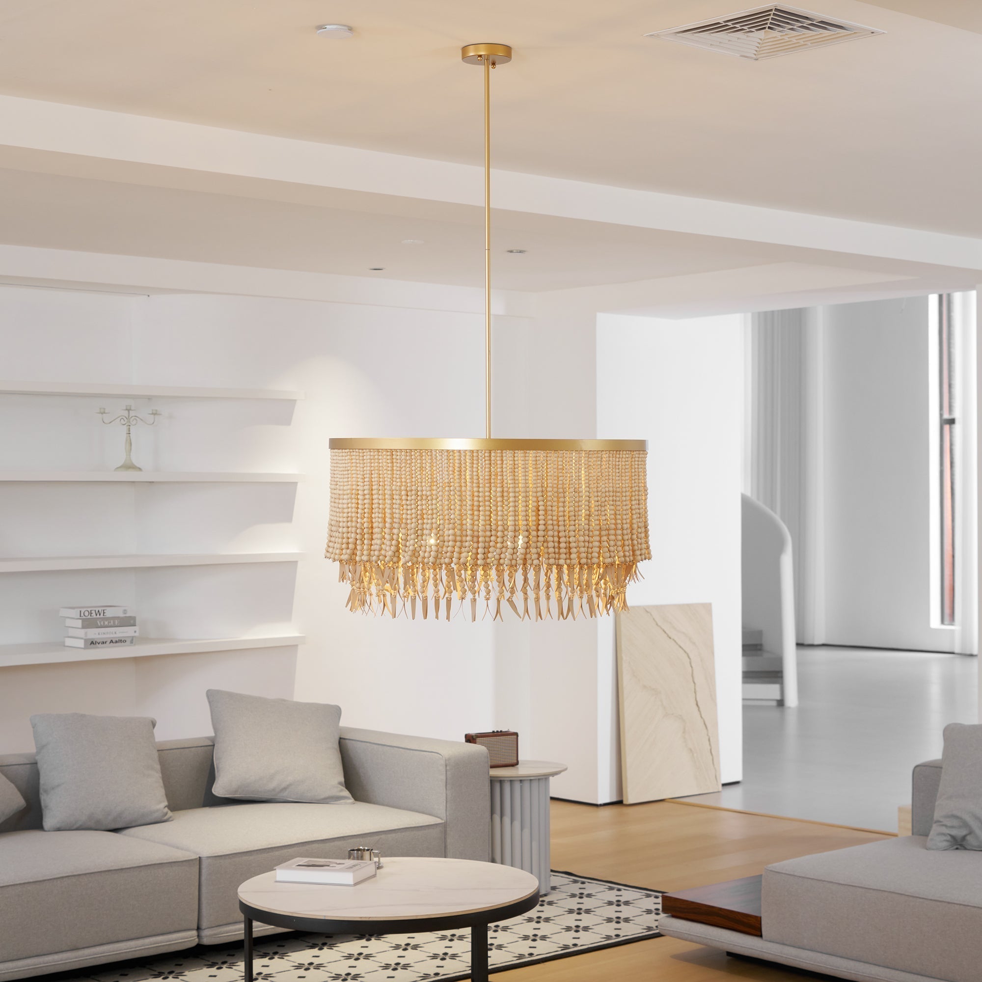 Yara Chandelier Wood and Coconut beads