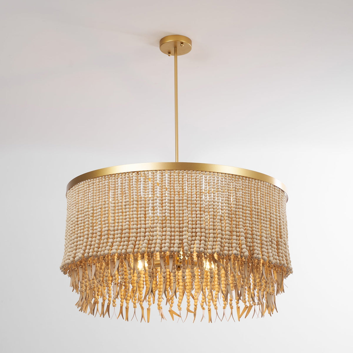 Yara Chandelier Wood and Coconut beads