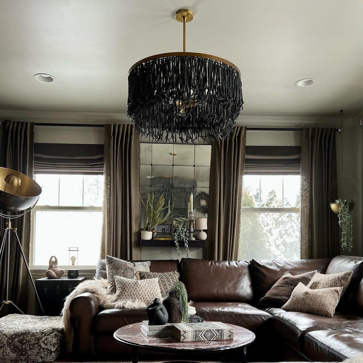 Yara Chandelier Wood and Coconut beads