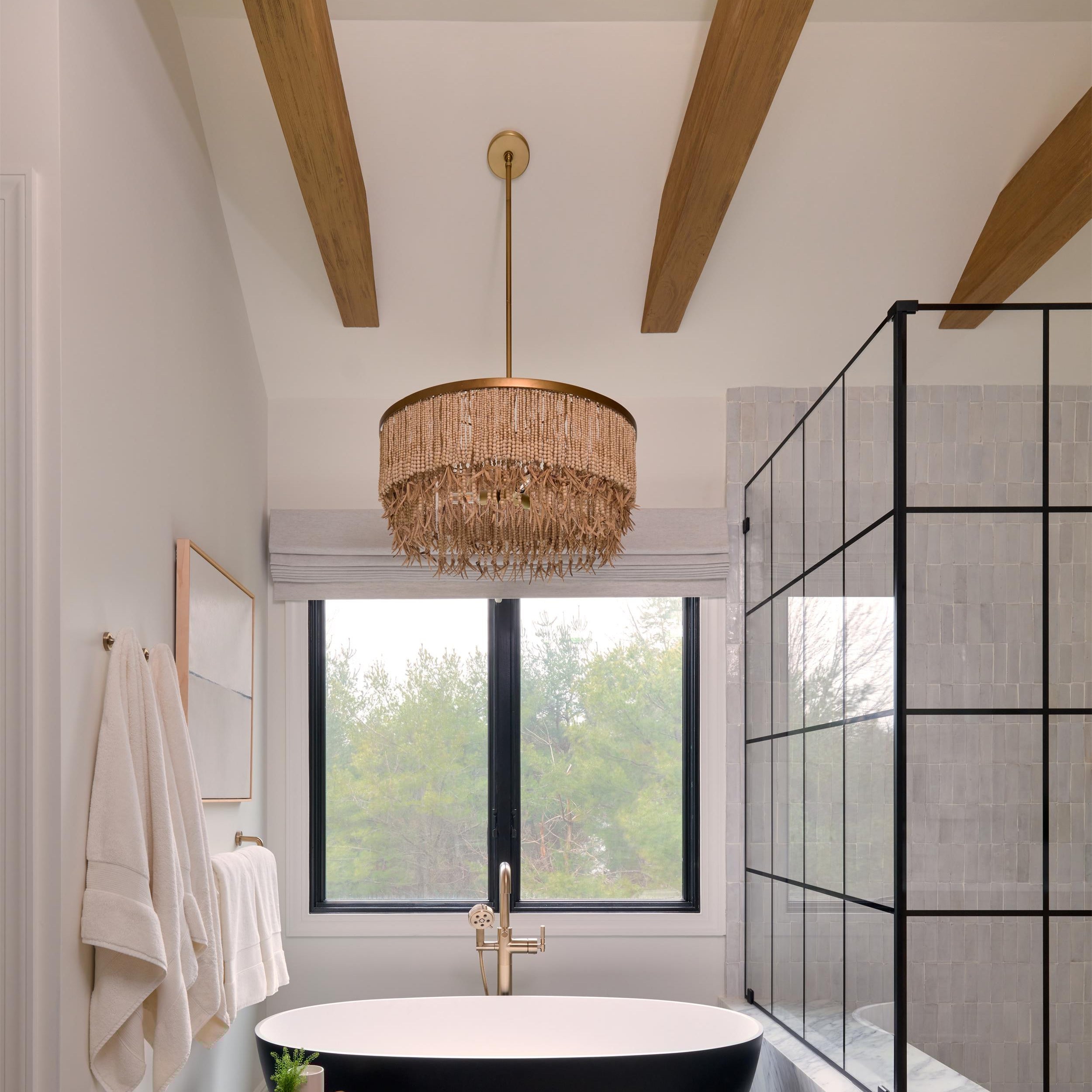 Yara Chandelier Wood and Coconut beads