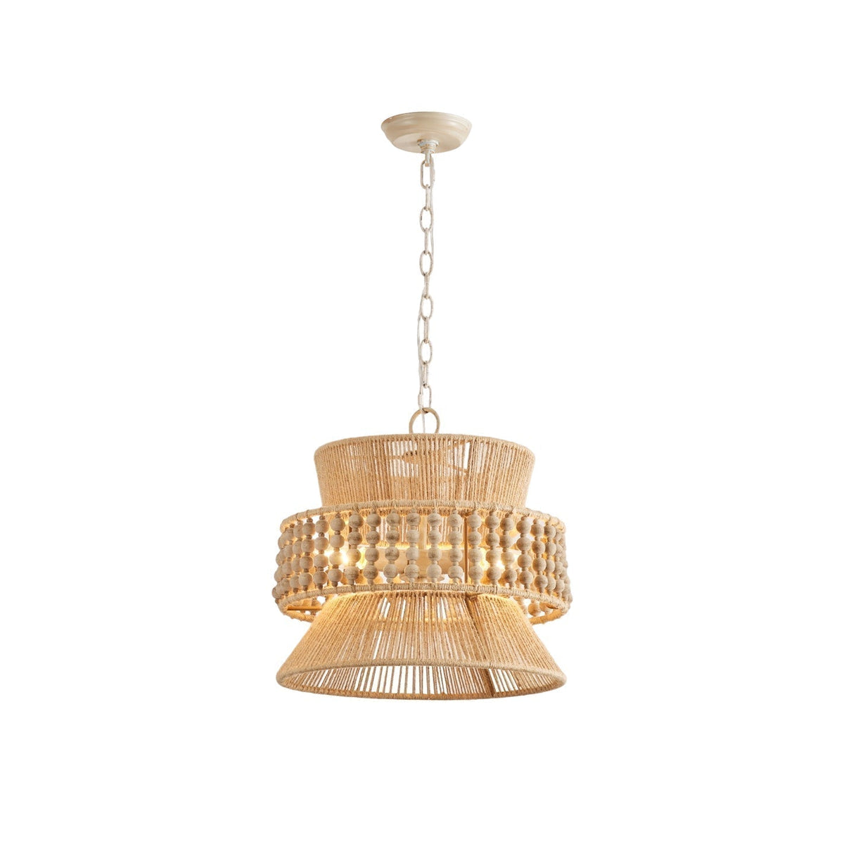 Kvennuvyi Natural Antigua Brown Metal Pendant Lamp