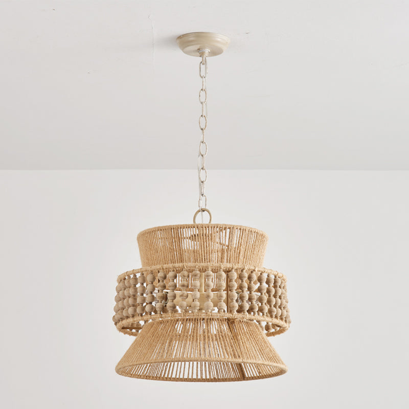 Kvennuvyi Natural Antigua Brown Metal Pendant Lamp