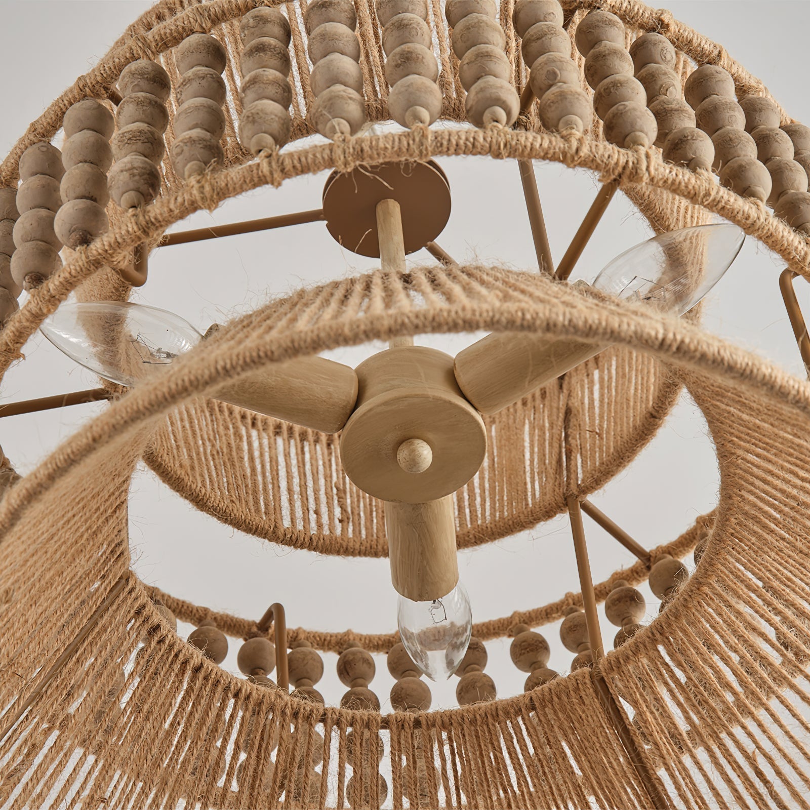 Kvennuvyi Natural Antigua Brown Metal Pendant Lamp