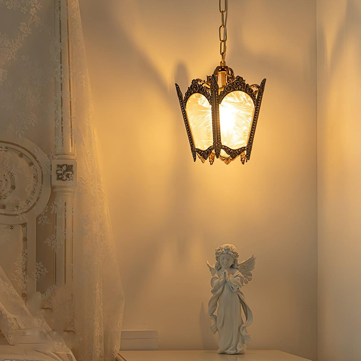 Auririelle Pendant Lamp Brass Empire Antique Elegant