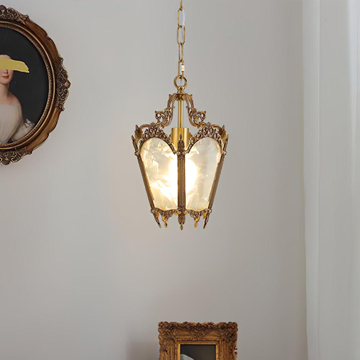 Auririelle Pendant Lamp Brass Empire Antique Elegant
