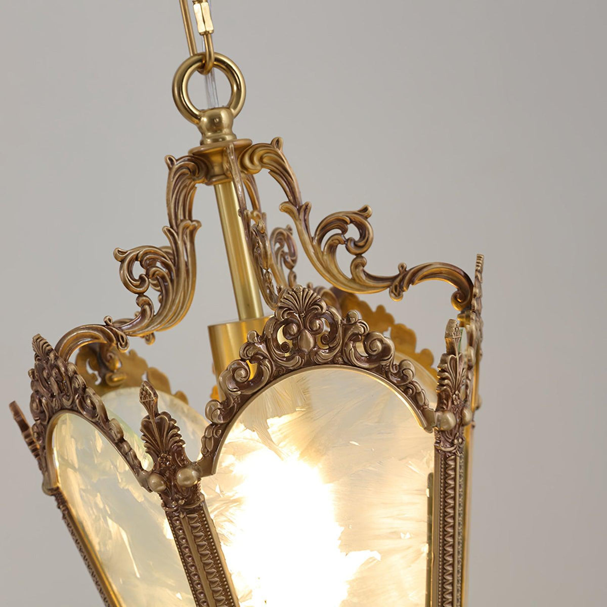 Auririelle Pendant Lamp Brass Empire Antique Elegant