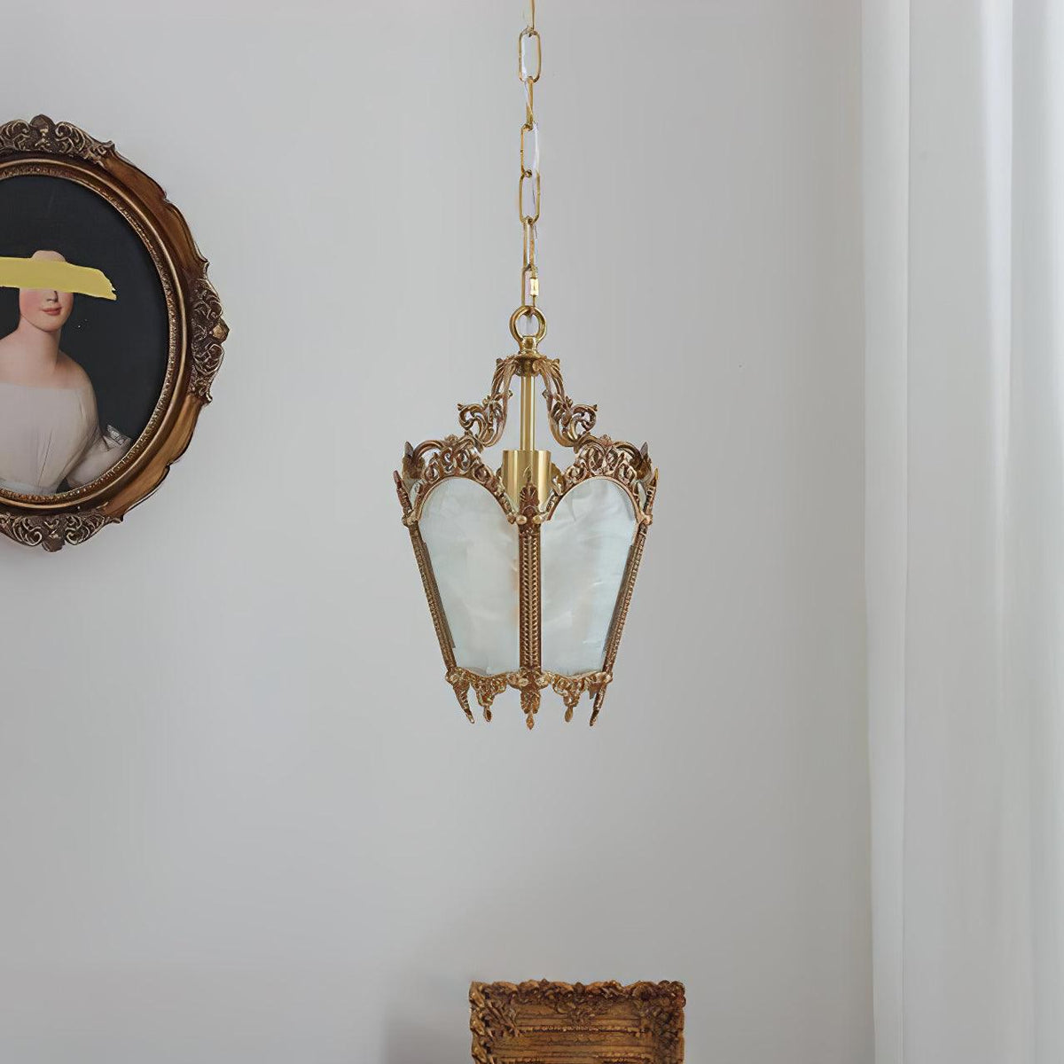Auririelle Pendant Lamp Brass Empire Antique Elegant