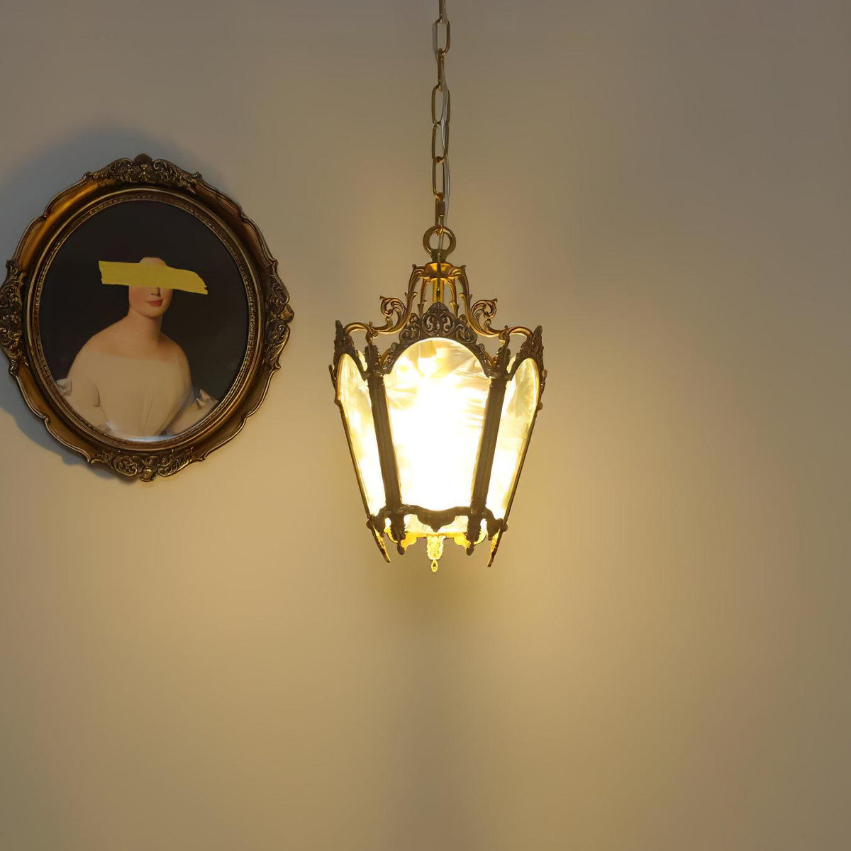 Auririelle Pendant Lamp Brass Empire Antique Elegant