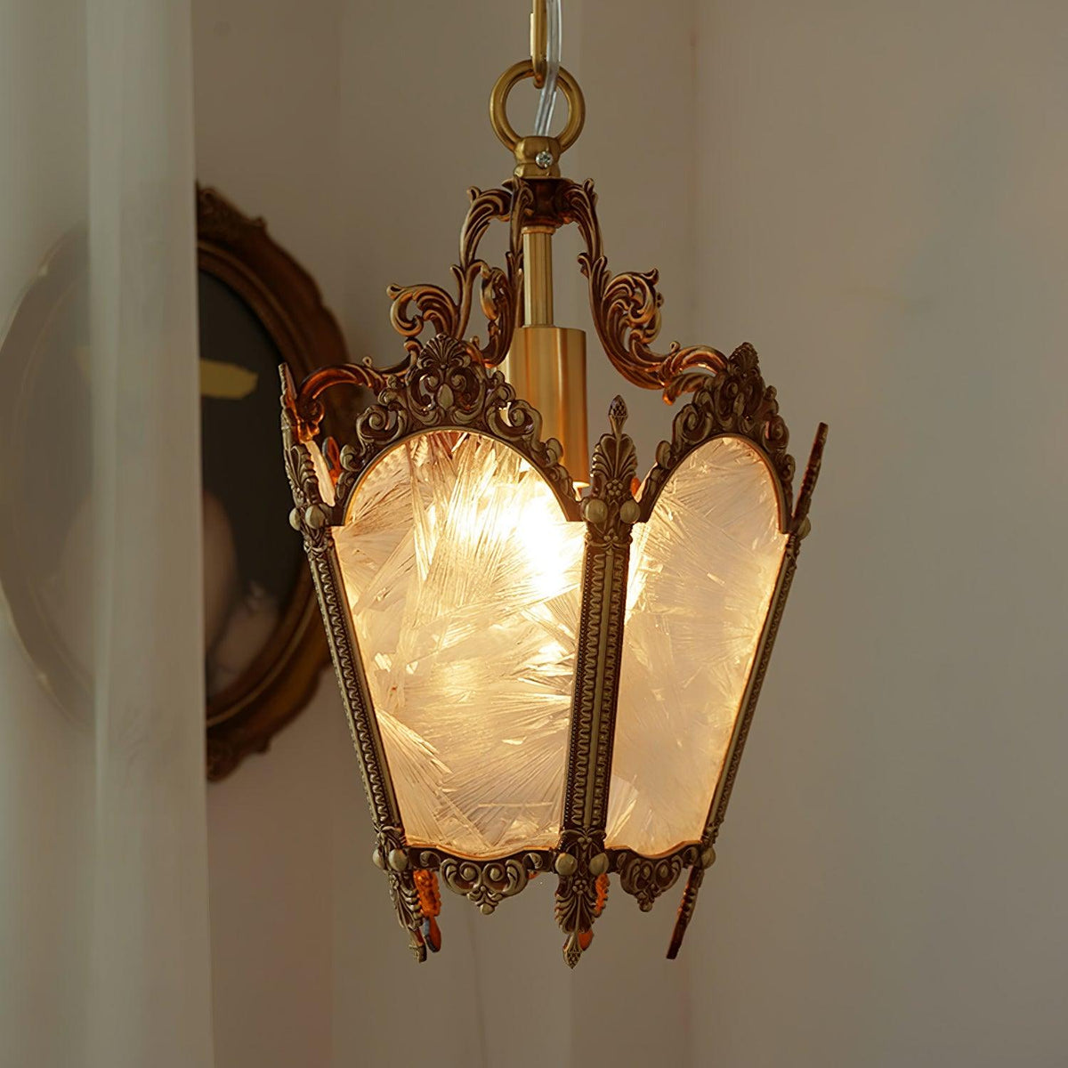 Auririelle Pendant Lamp Brass Empire Antique Elegant
