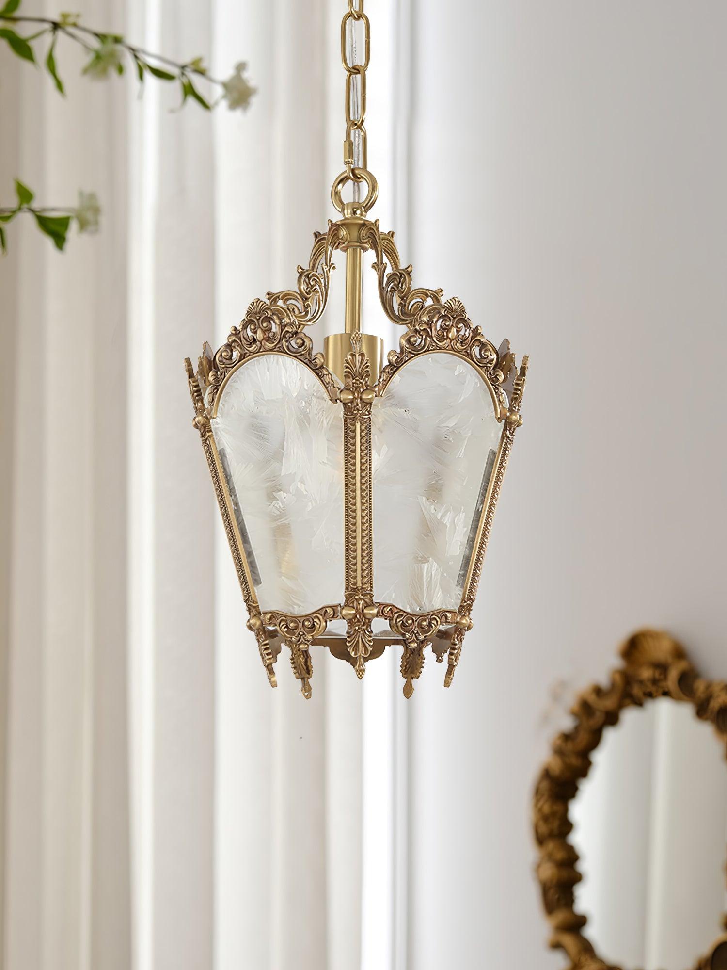 Auririelle Pendant Lamp Brass Empire Antique Elegant