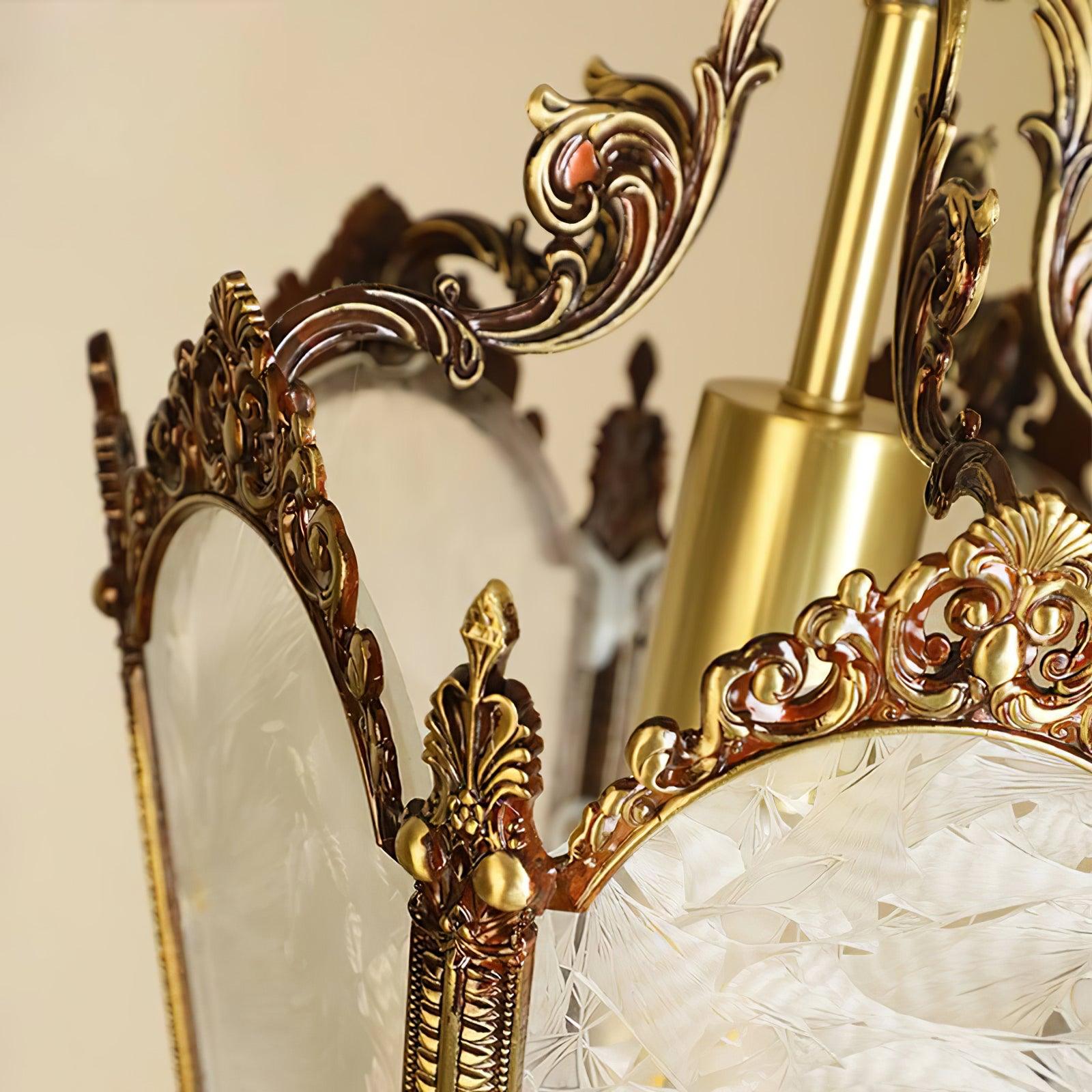 Auririelle Pendant Lamp Brass Empire Antique Elegant
