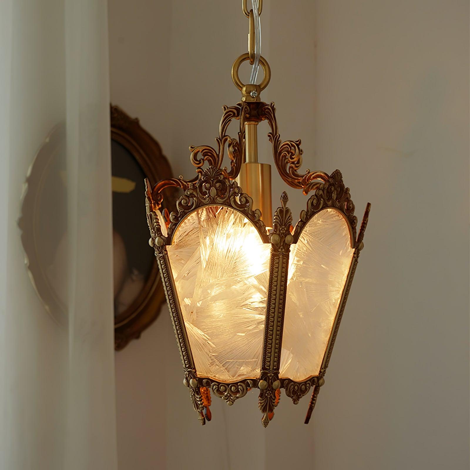 Auririelle Pendant Lamp Brass Empire Antique Elegant