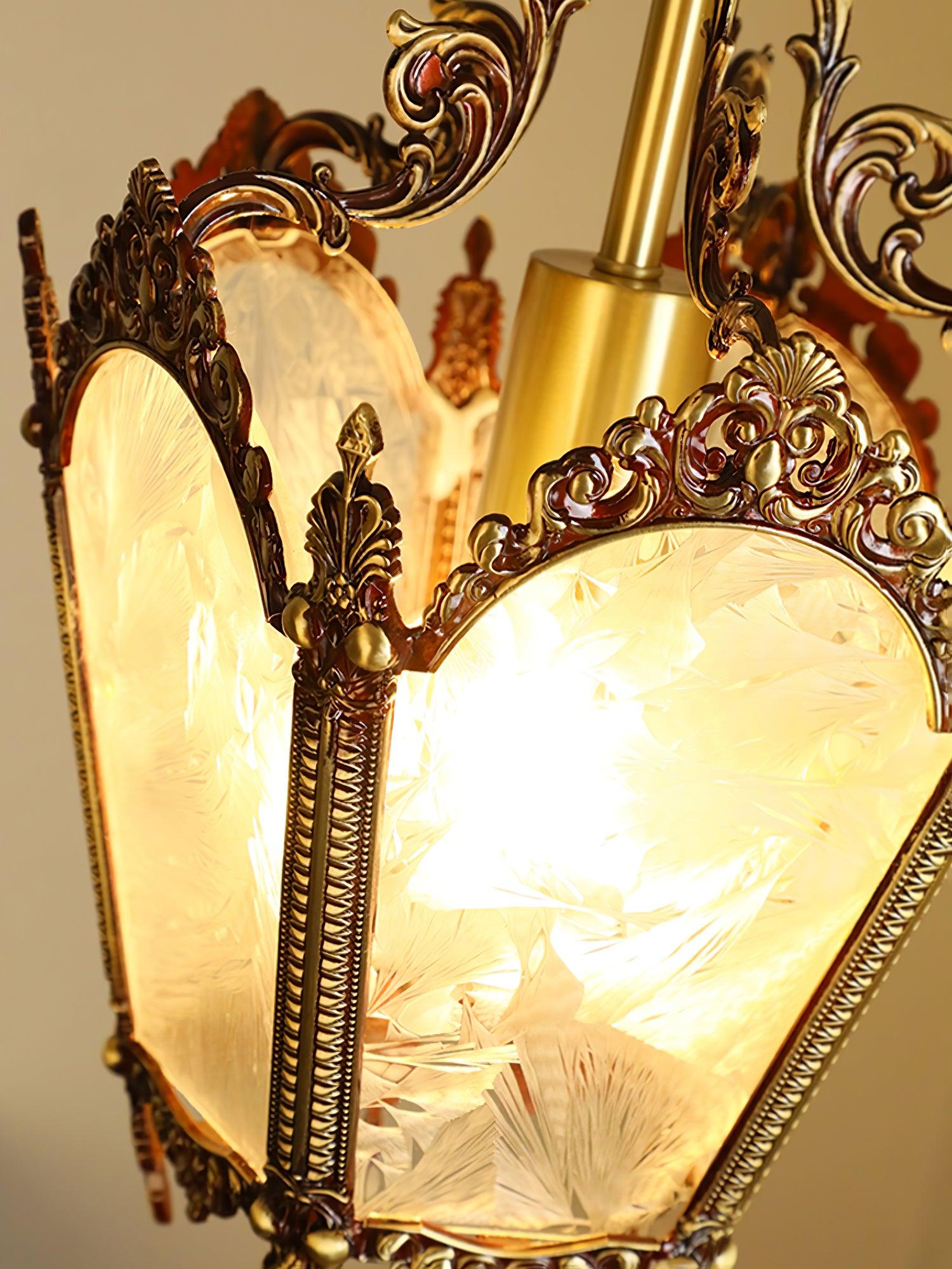 Auririelle Pendant Lamp Brass Empire Antique Elegant