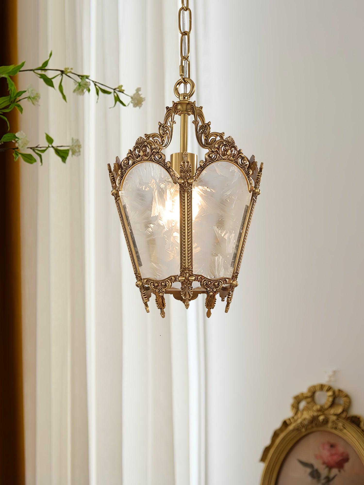 Auririelle Pendant Lamp Brass Empire Antique Elegant