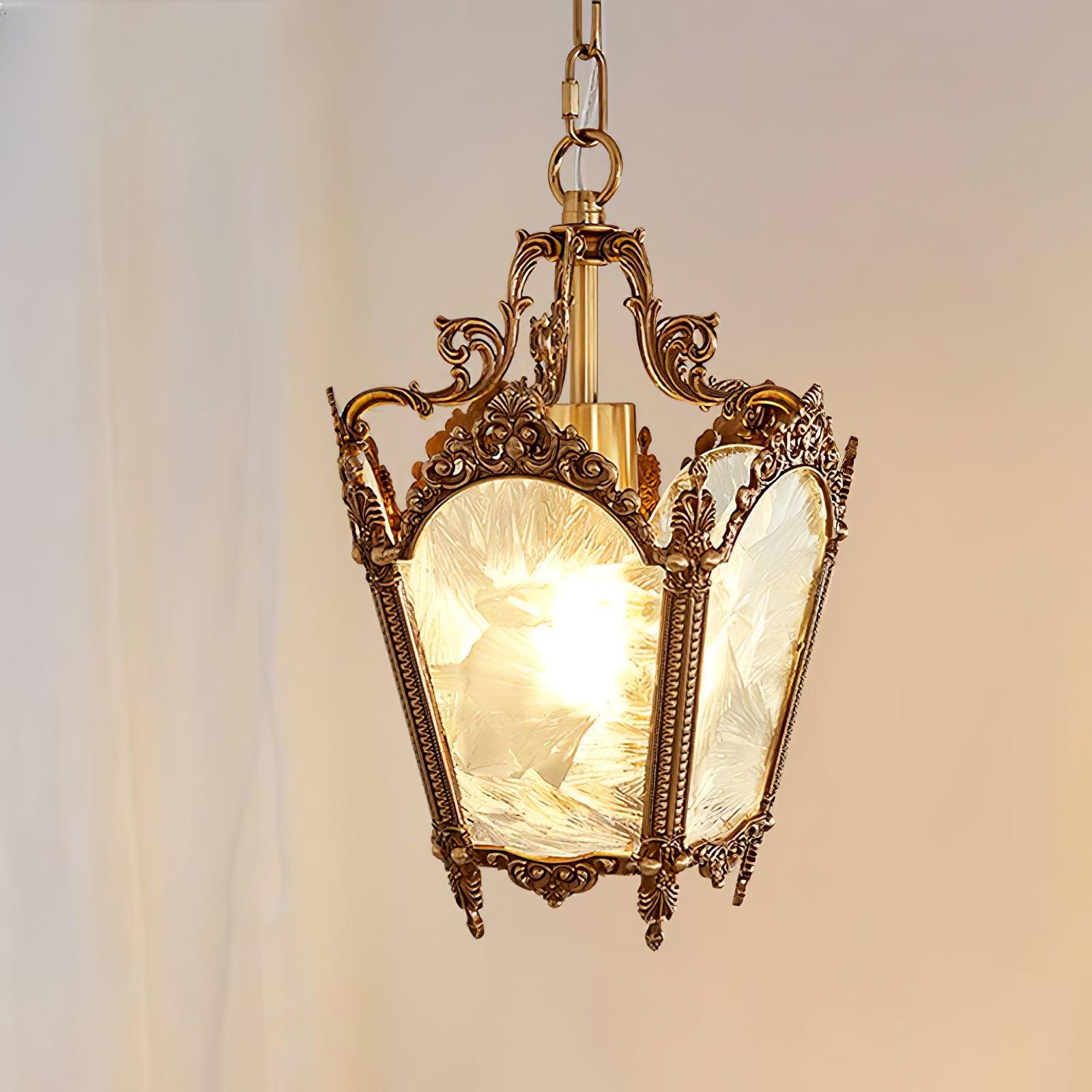 Auririelle Pendant Lamp Brass Empire Antique Elegant