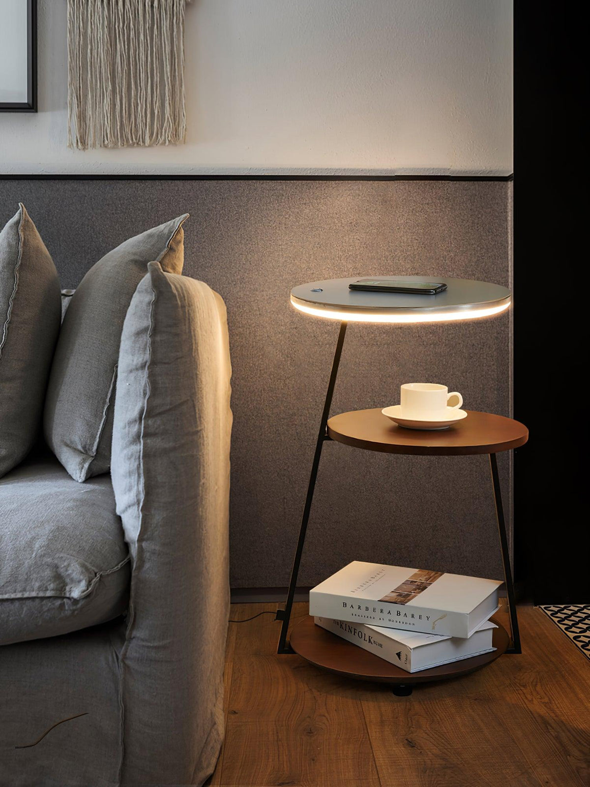 Mard Wood Contemporary Floor Lamp