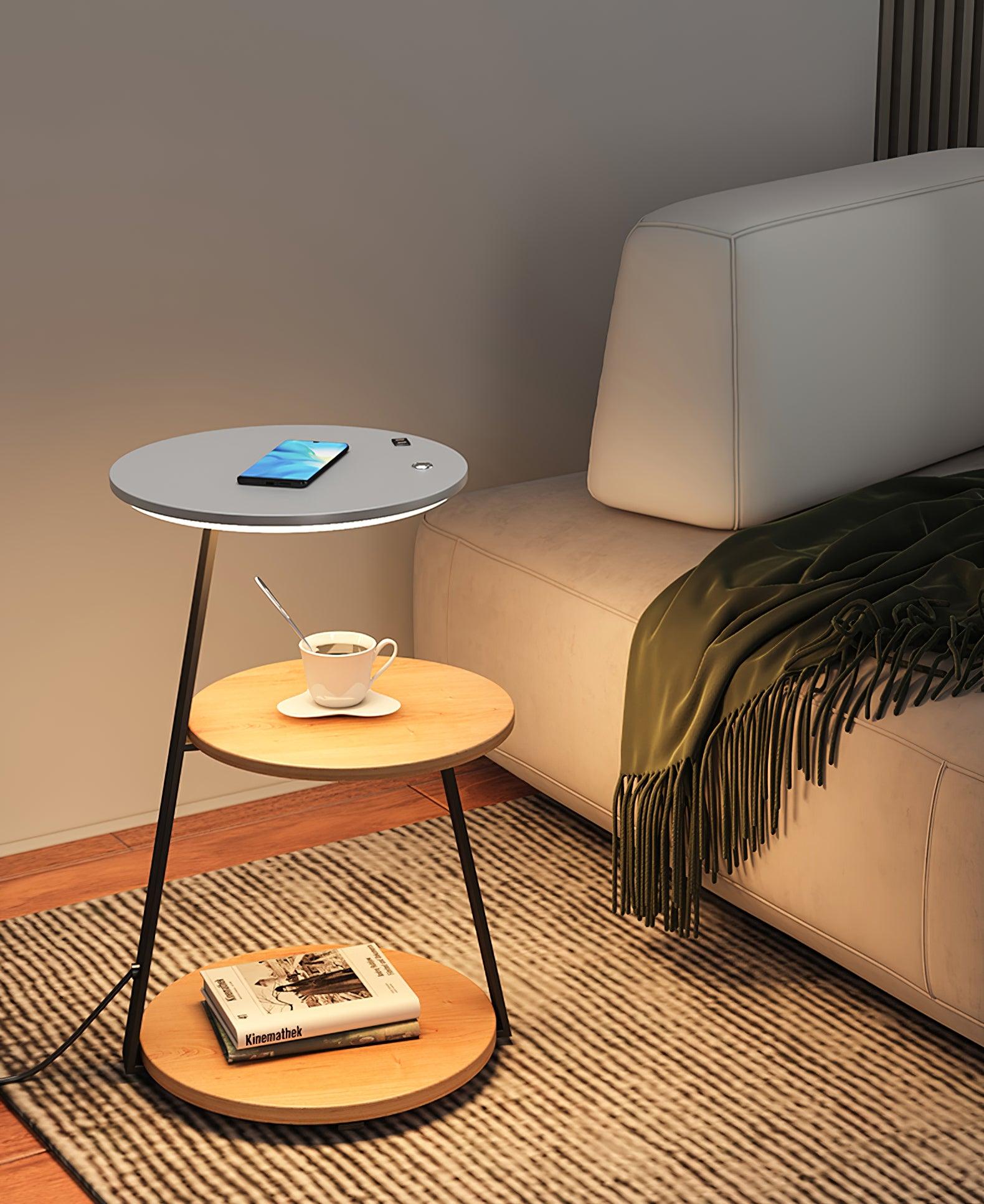 Mard Wood Contemporary Floor Lamp