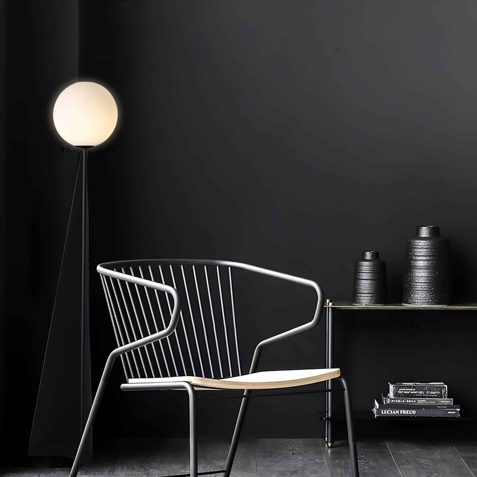 Vertex Minimalist Sphere Floor Lamp