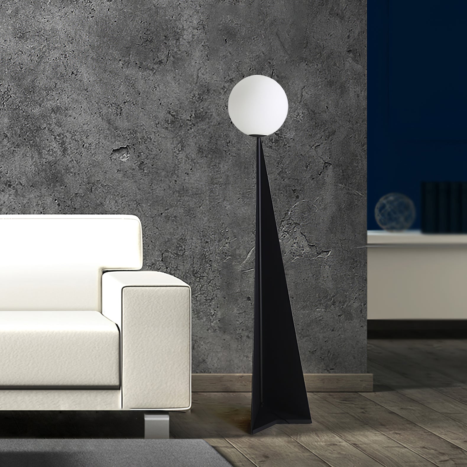Vertex Minimalist Sphere Floor Lamp