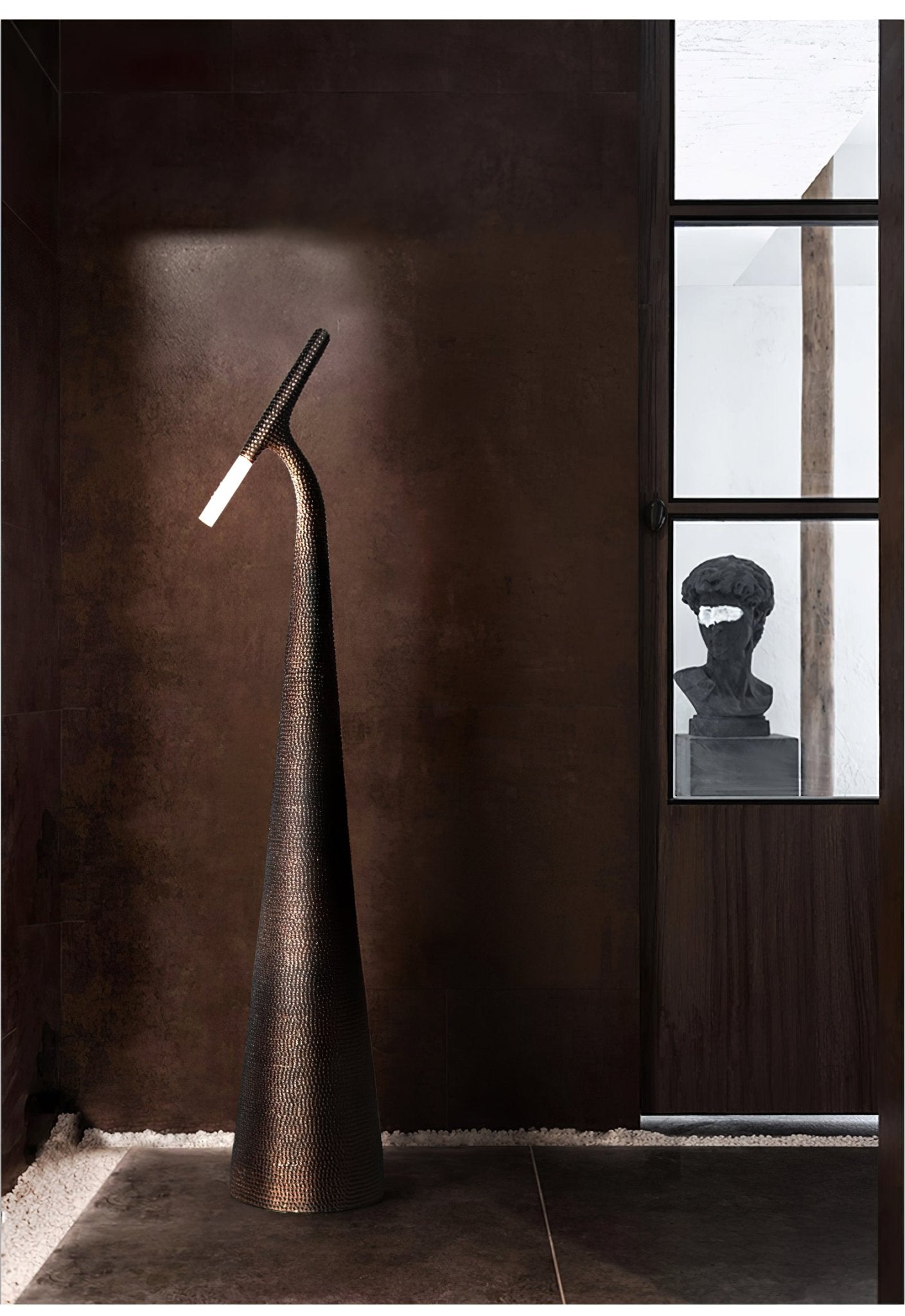 Sysolyra Textured Resin Floor Lamp