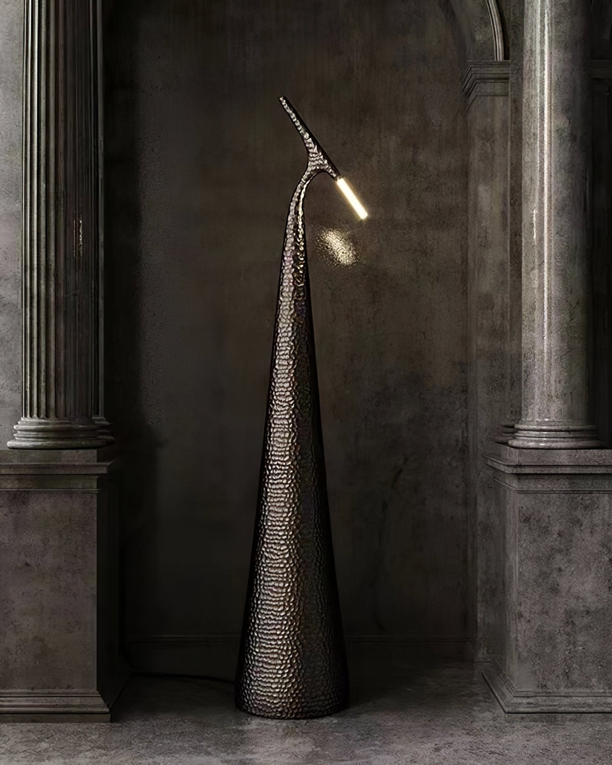 Sysolyra Textured Resin Floor Lamp