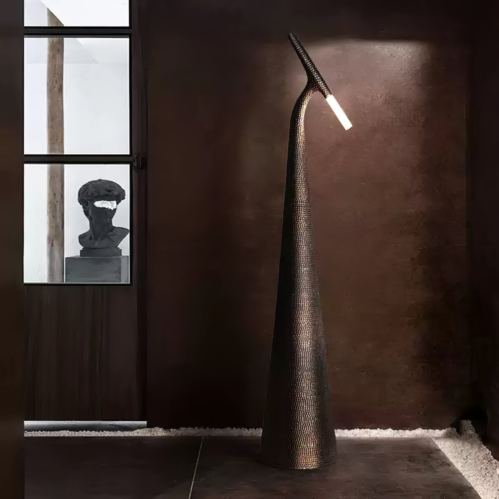 Sysolyra Textured Resin Floor Lamp
