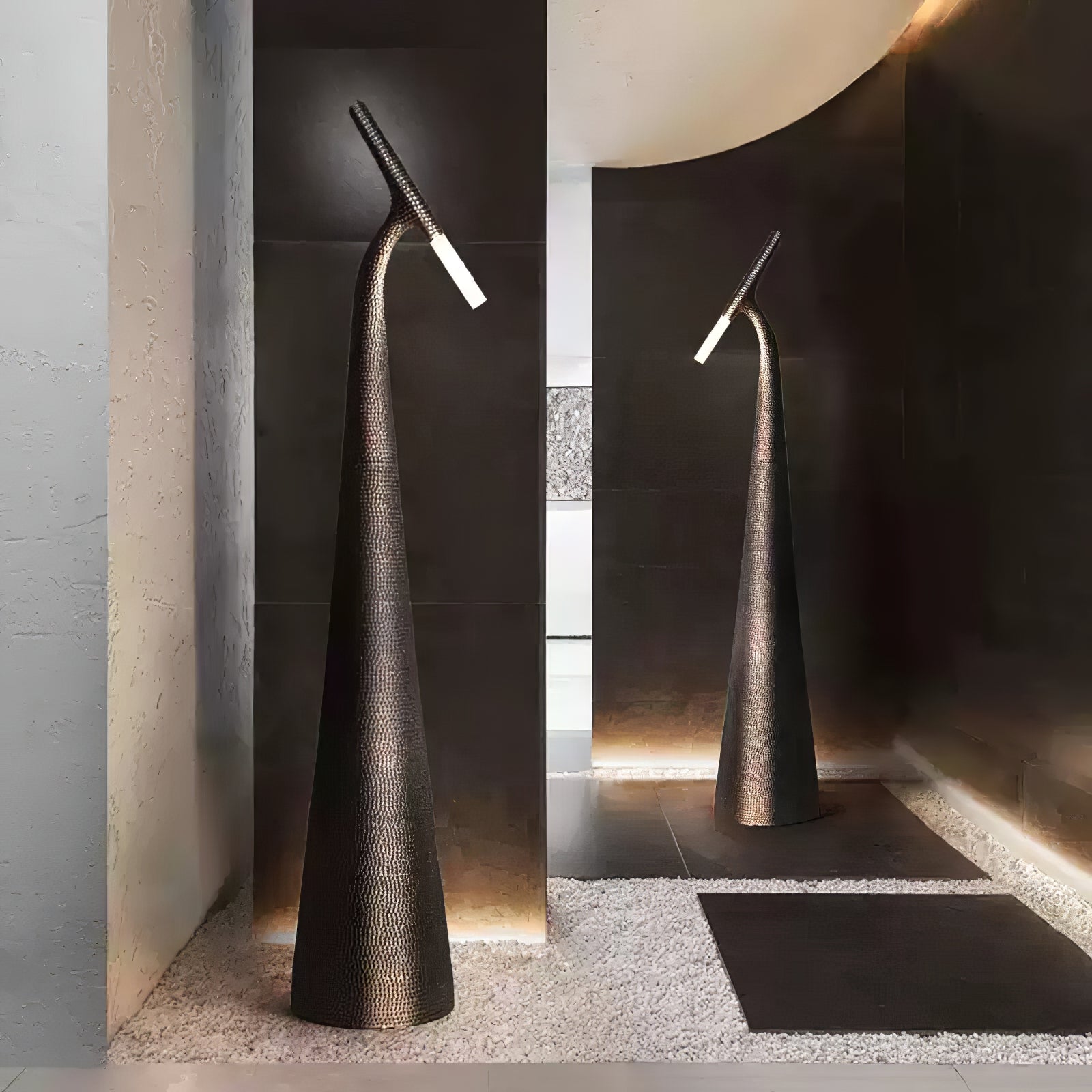 Sysolyra Textured Resin Floor Lamp