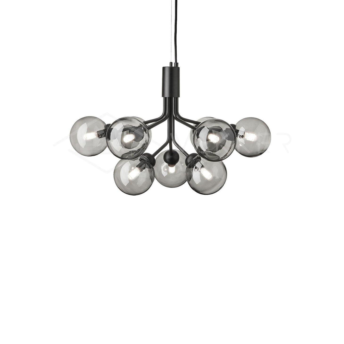 Eirelelle Pendant Lamp Glass Globe Cluster Brass