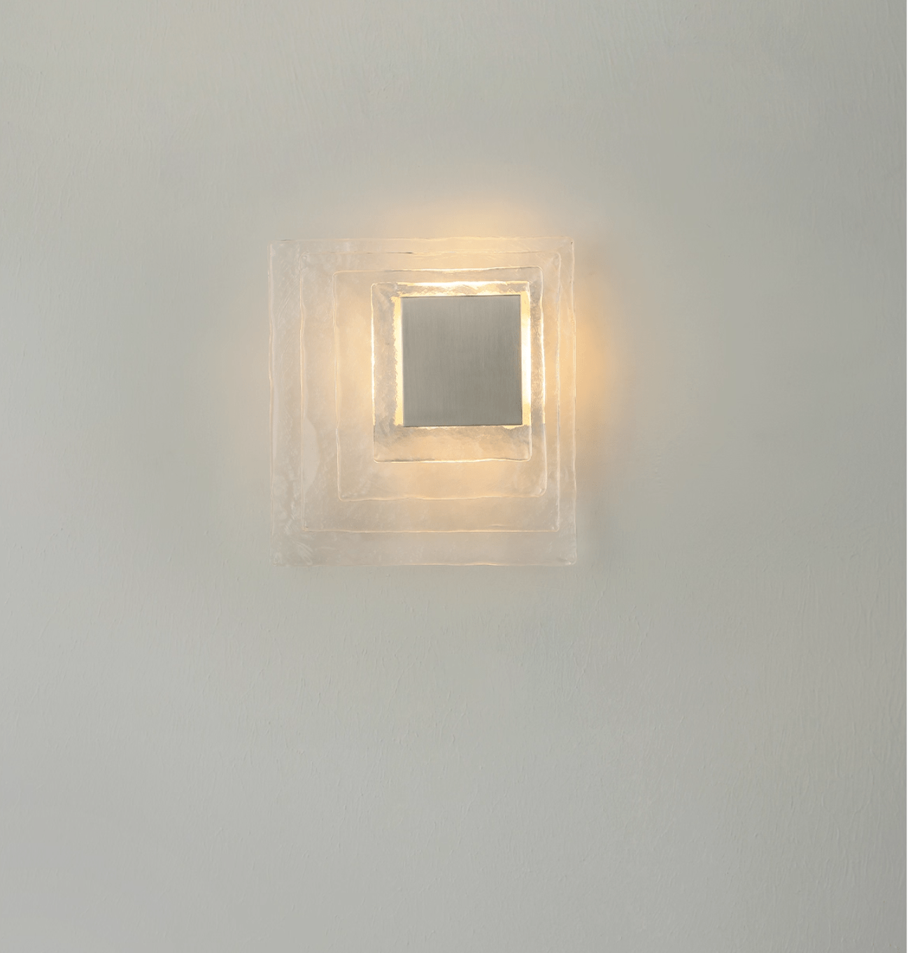 Cleo Glass Water Cube Cascade Sconce