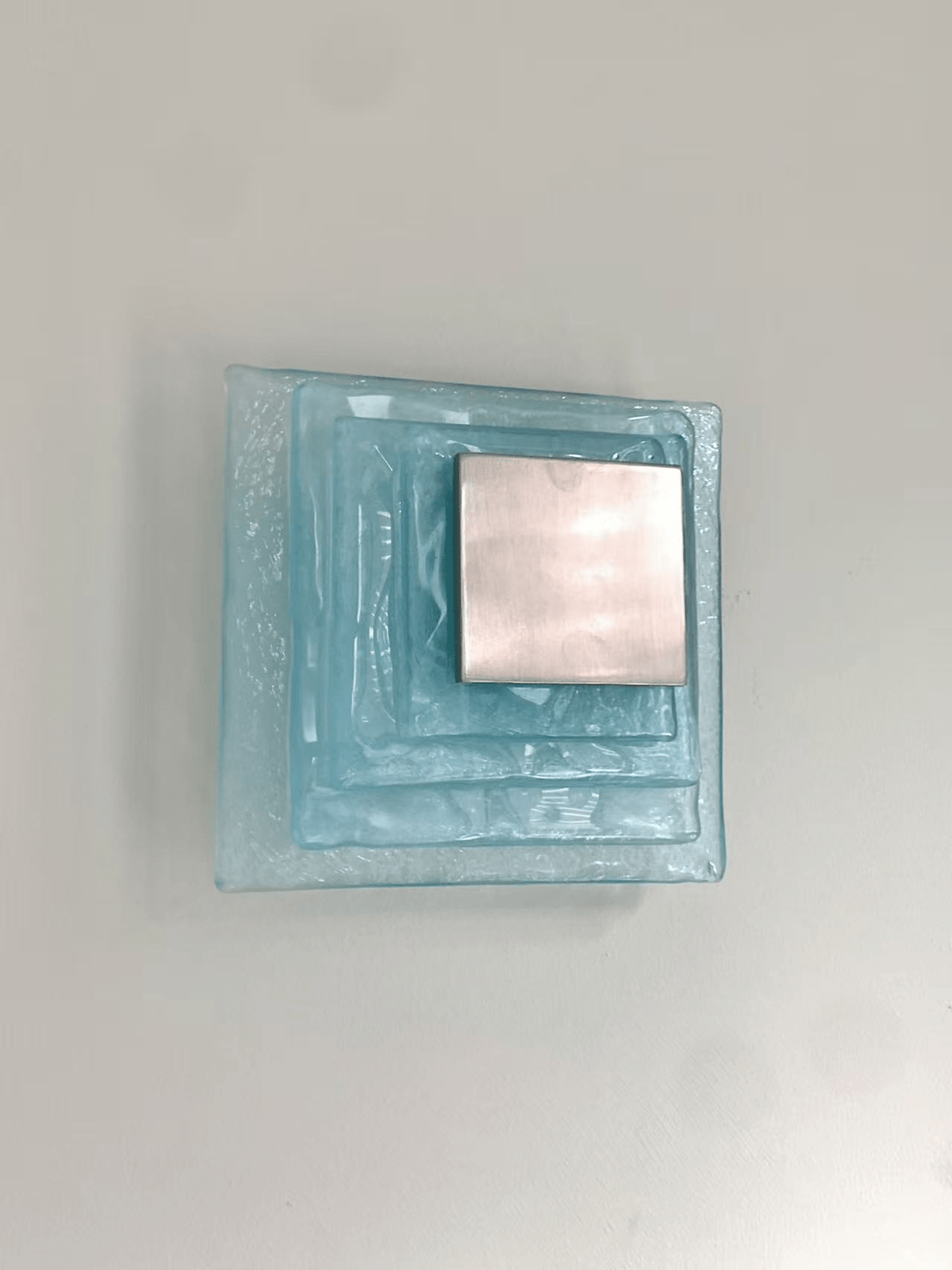 Cleo Glass Water Cube Cascade Sconce