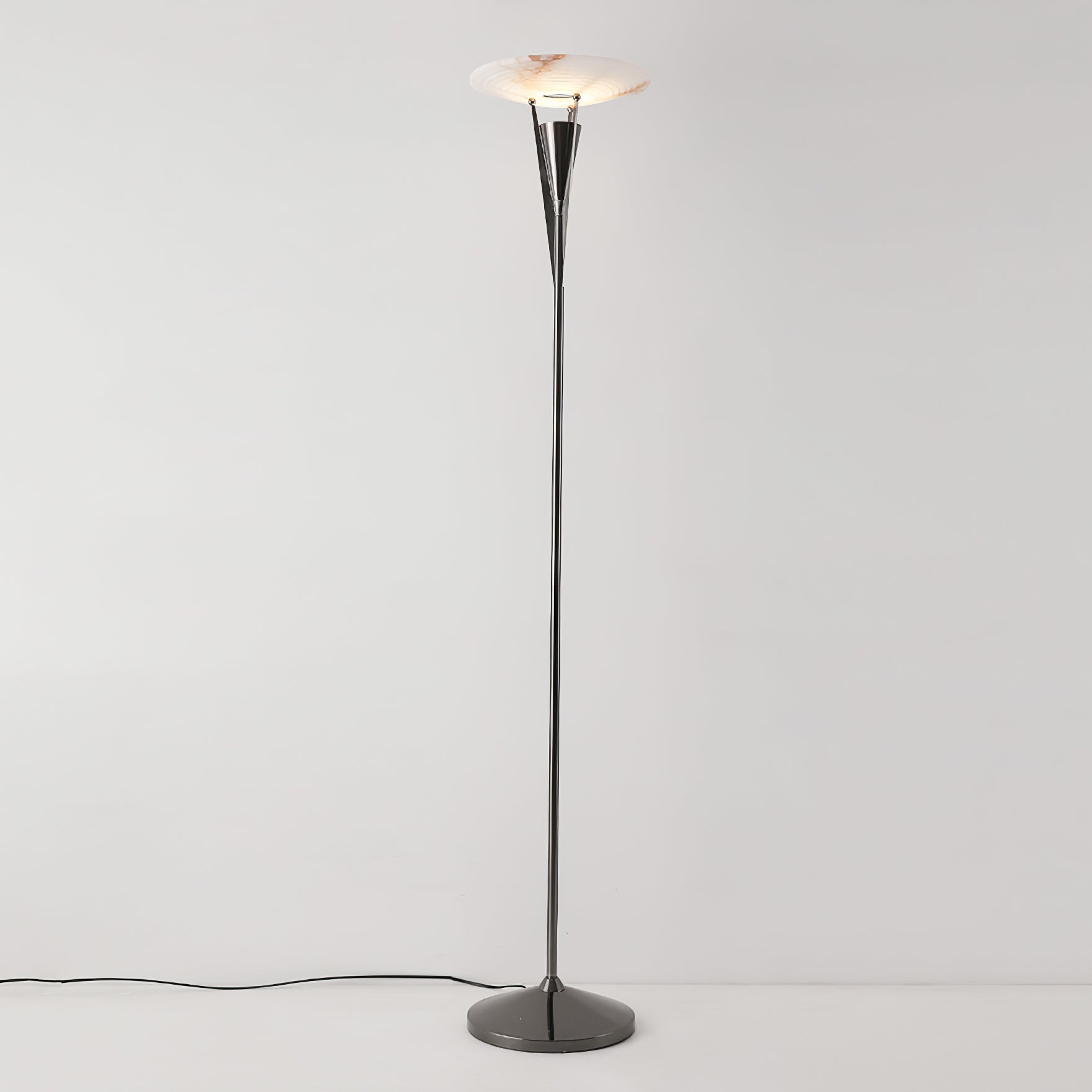 Veloros Cone Alabaster Floor Lamp