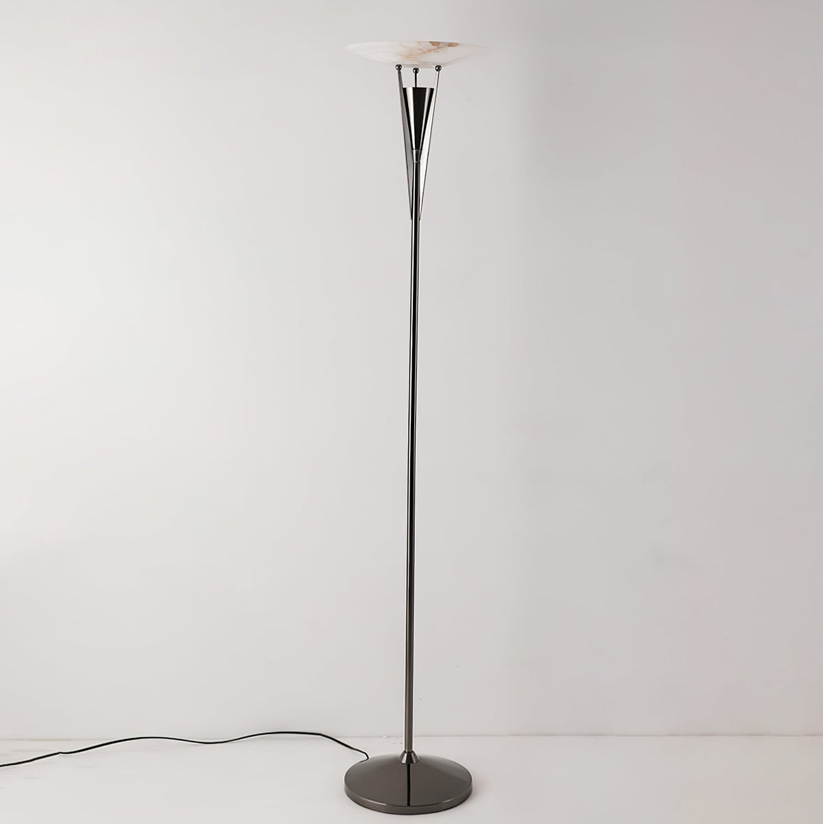 Veloros Cone Alabaster Floor Lamp