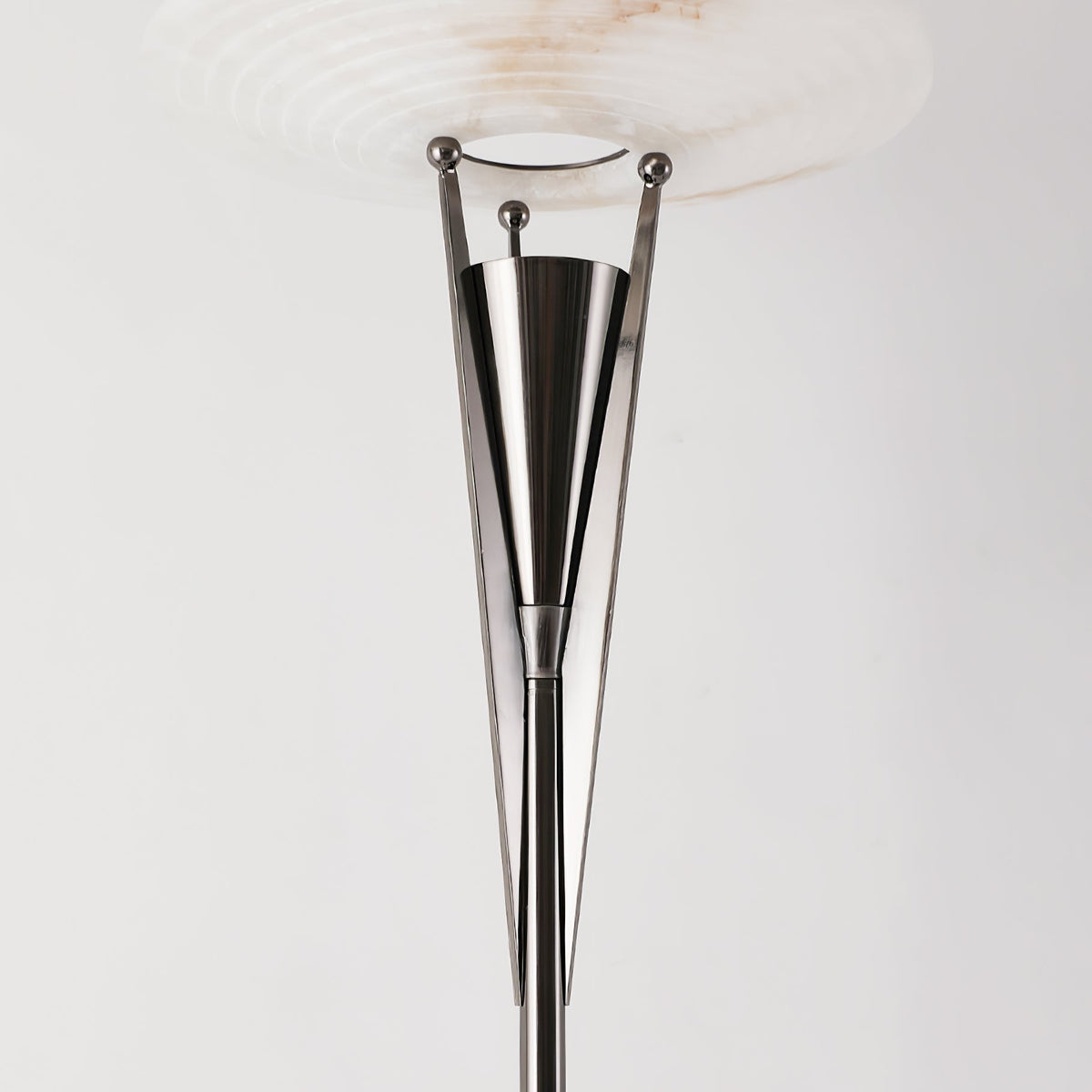 Veloros Cone Alabaster Floor Lamp