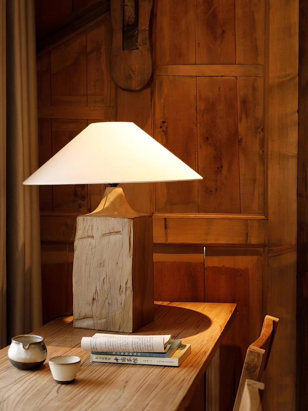 Rustica Timber Column Floor Lamp