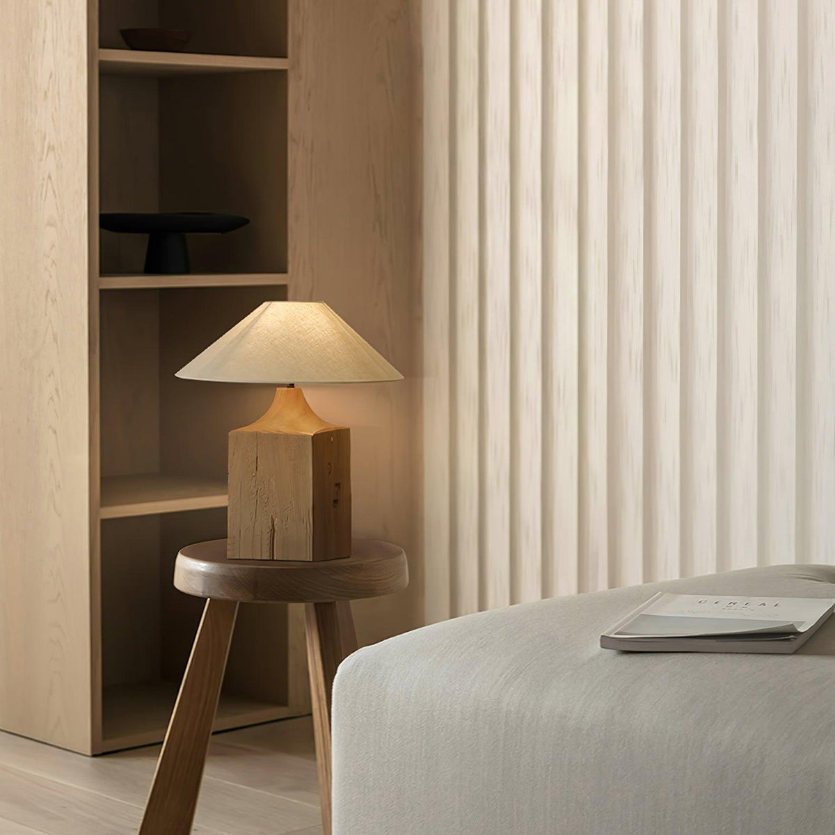Rustica Timber Column Floor Lamp