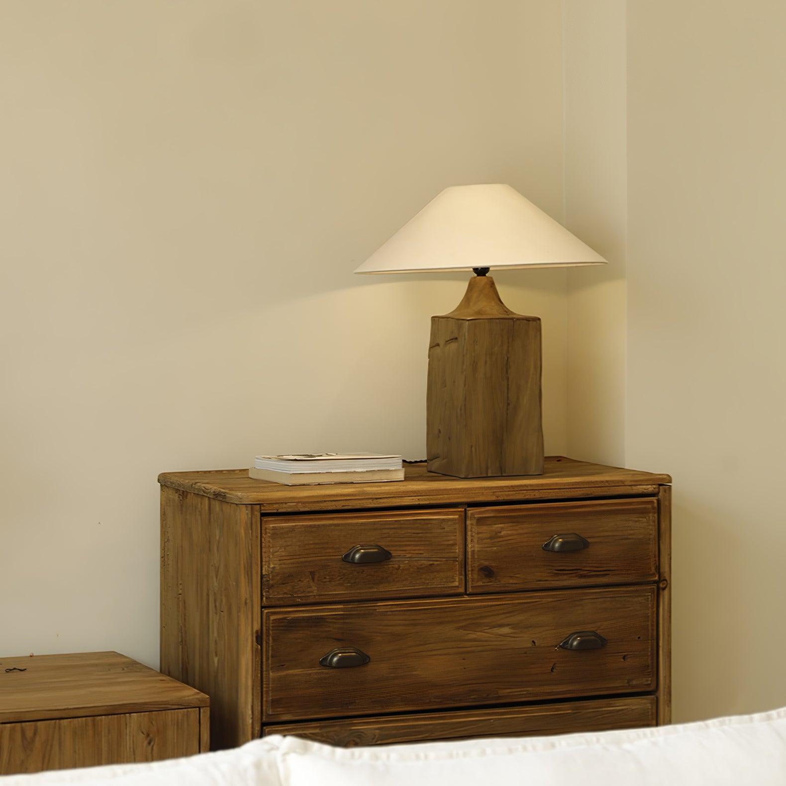 Rustica Timber Column Floor Lamp