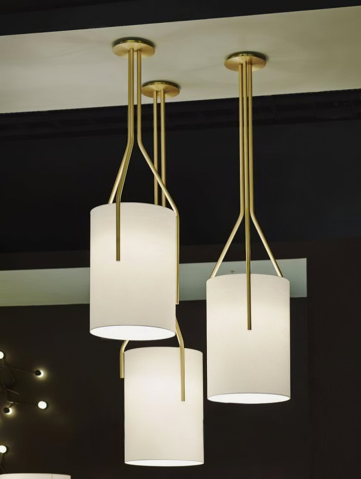 Cex Chandelier LED 3-Lights Brass Modern