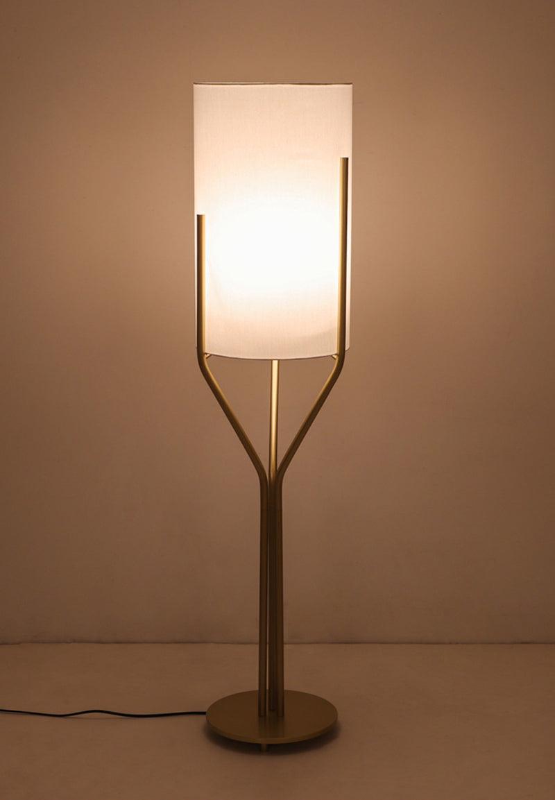 Aureina Glam Brass Floor Lamp