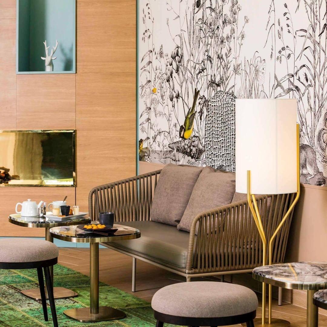 Aureina Glam Brass Floor Lamp