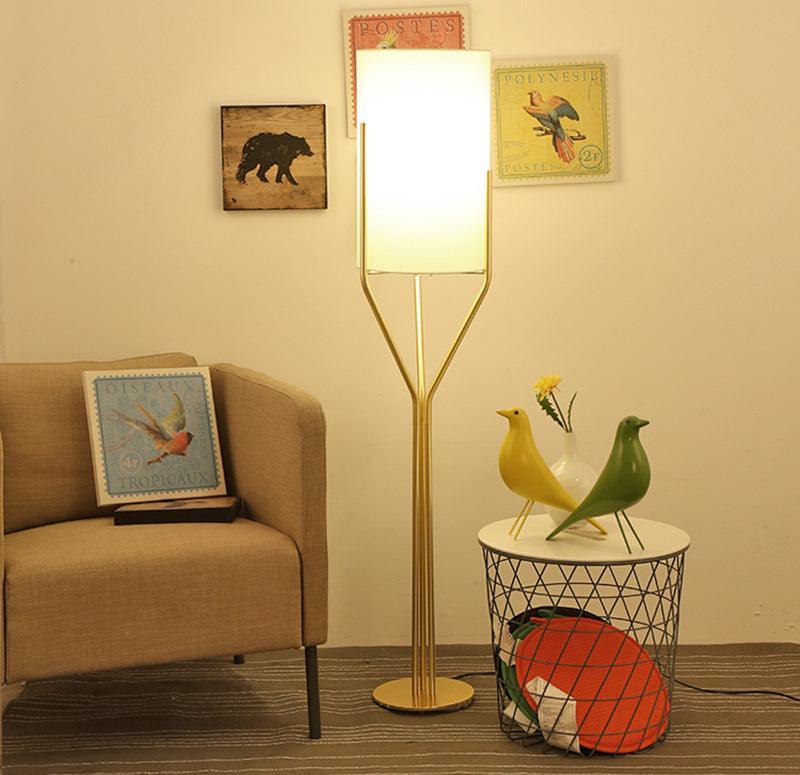 Aureina Glam Brass Floor Lamp