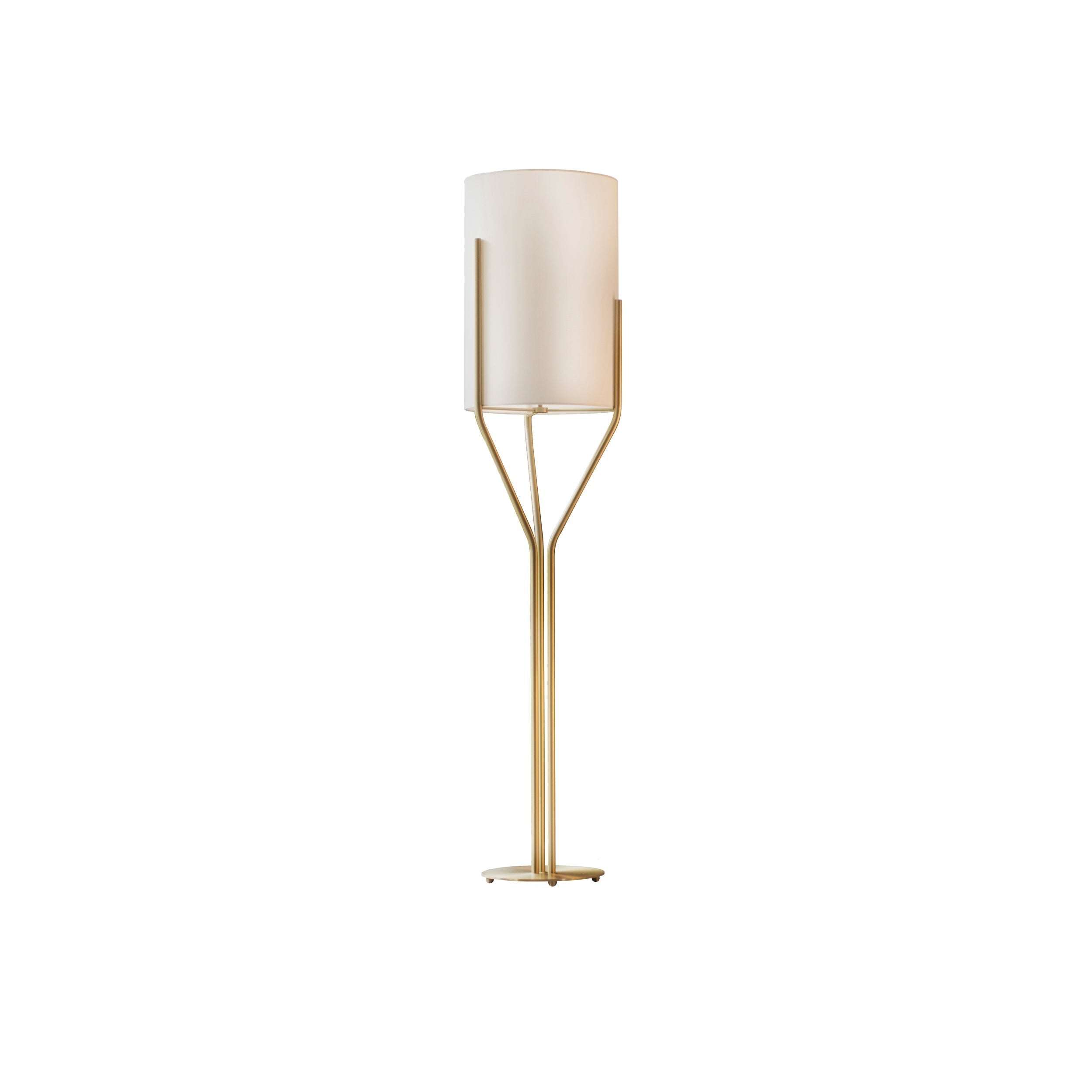 Aureina Glam Brass Floor Lamp