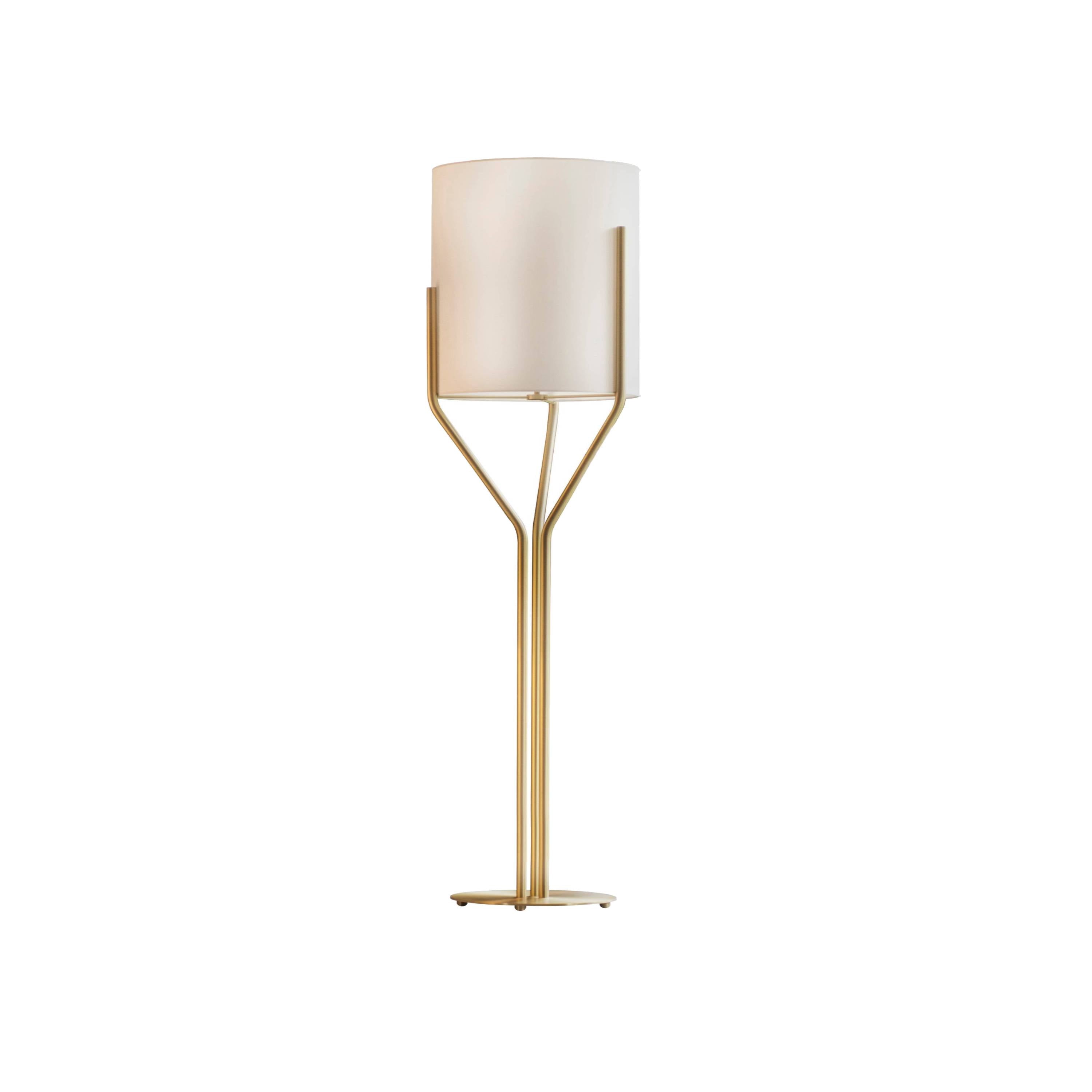 Aureina Glam Brass Floor Lamp
