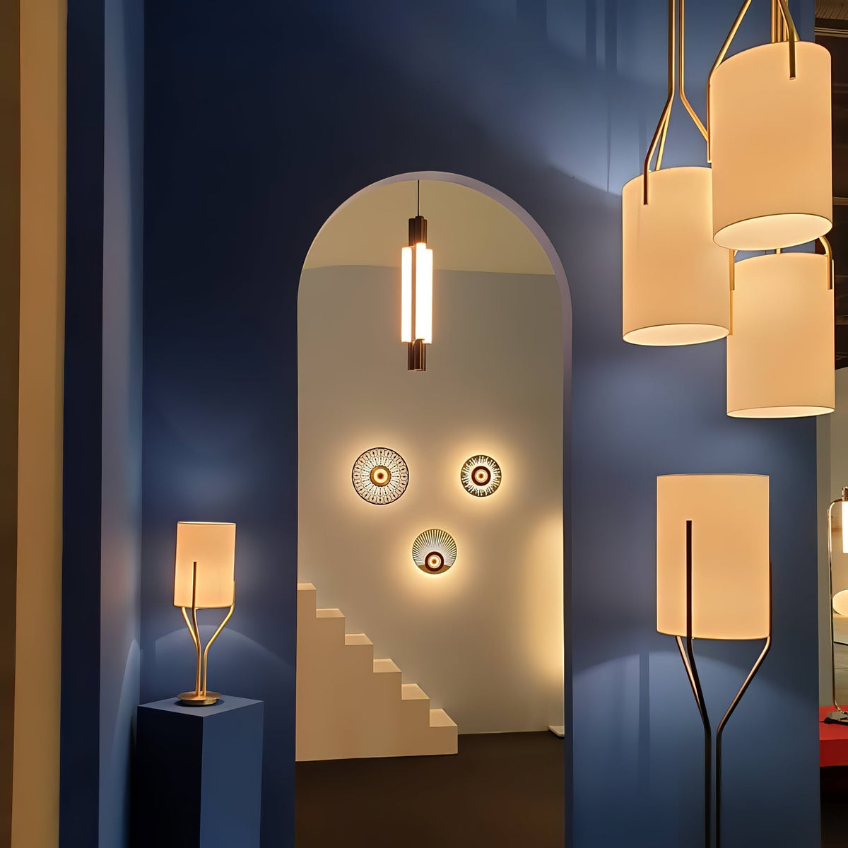 Aureina Glam Brass Floor Lamp