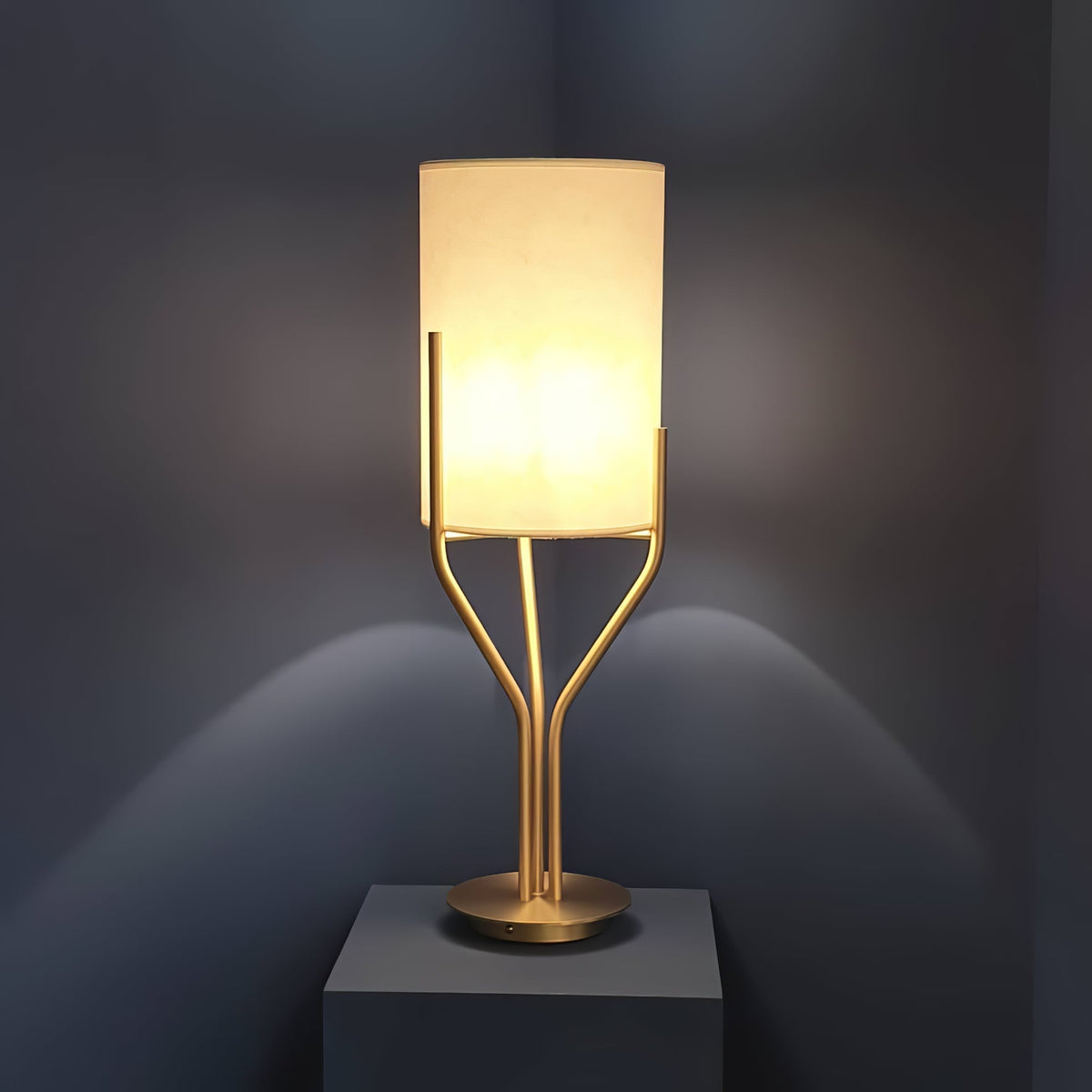 Aureina Glam Brass Floor Lamp