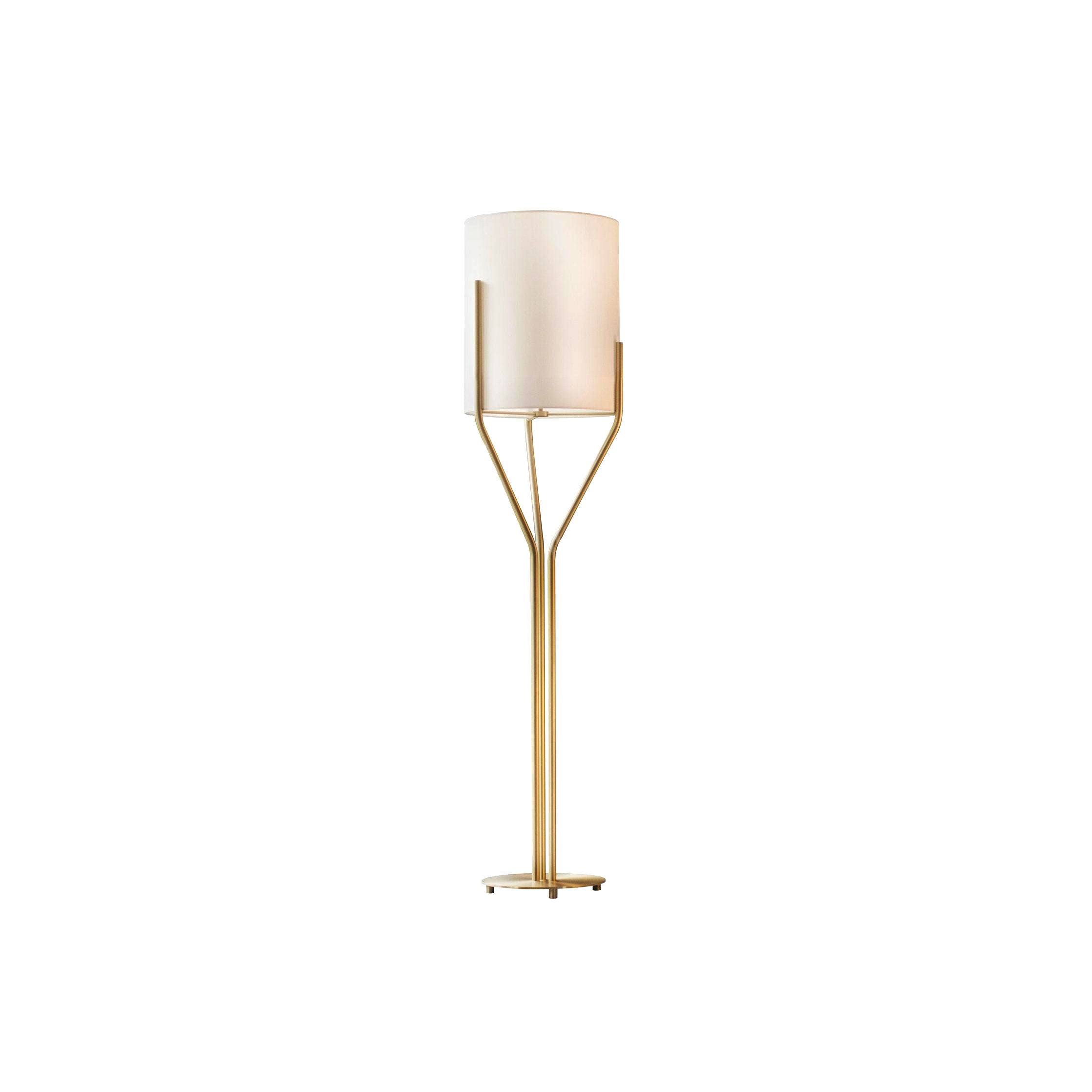 Aureina Glam Brass Floor Lamp
