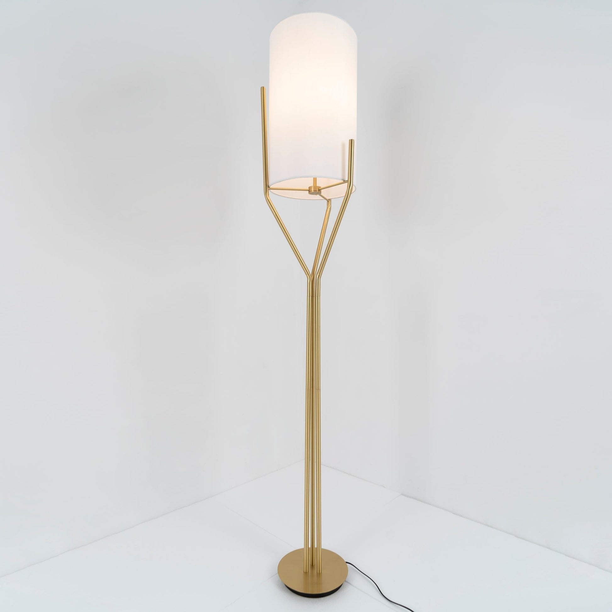 Aureina Glam Brass Floor Lamp
