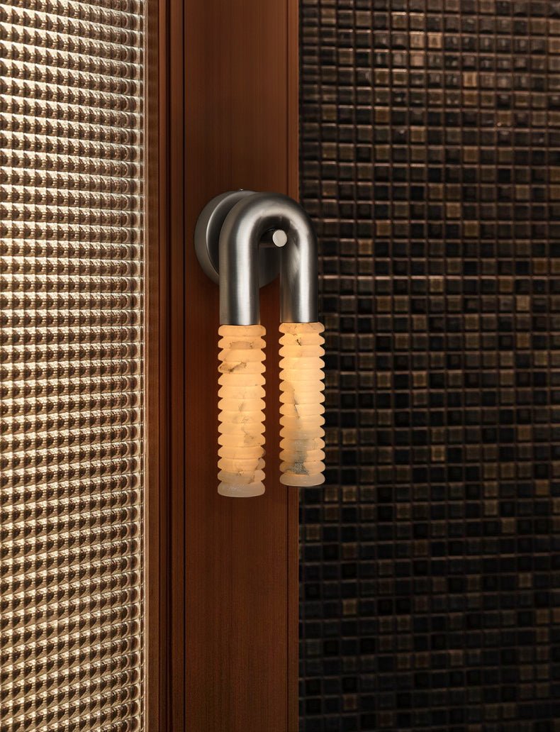 Talbe Alabaster Arc Ridge Modern Wall Lamp