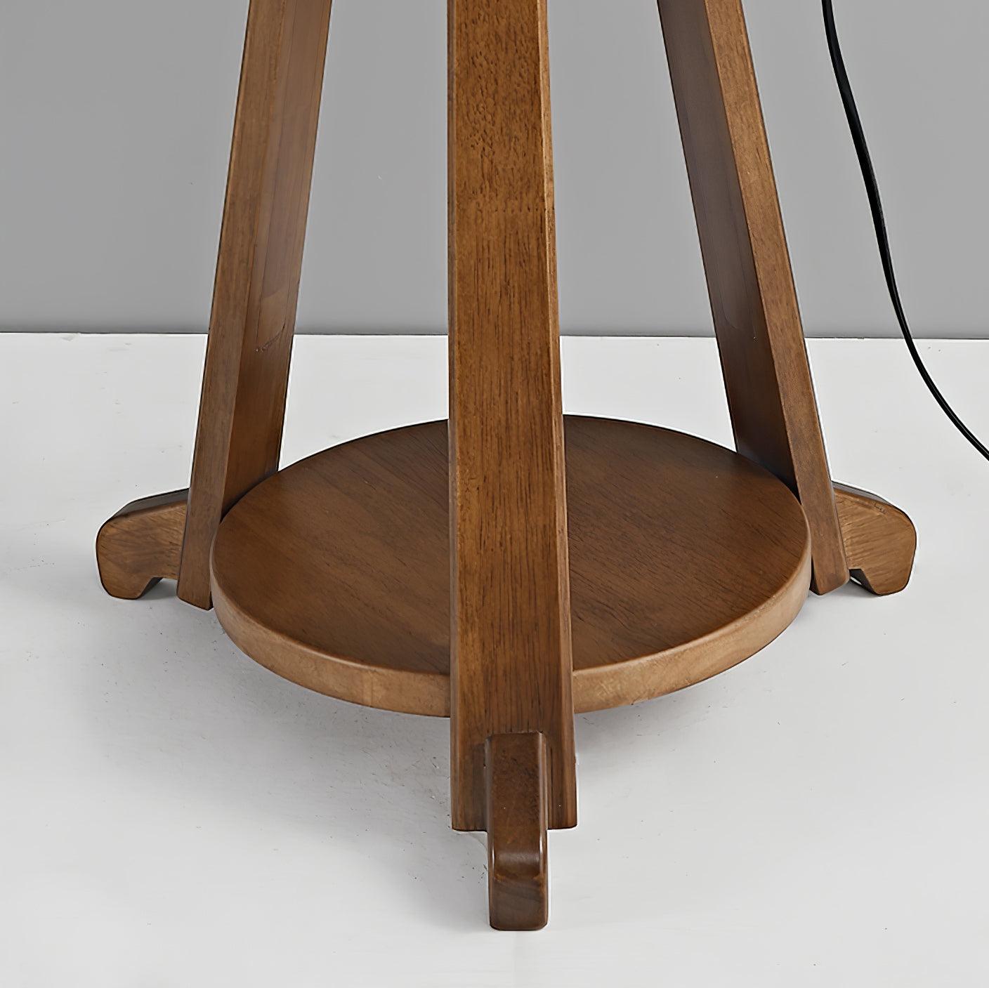 Vazoril Multifunctional Wood Fabric Floor Lamp