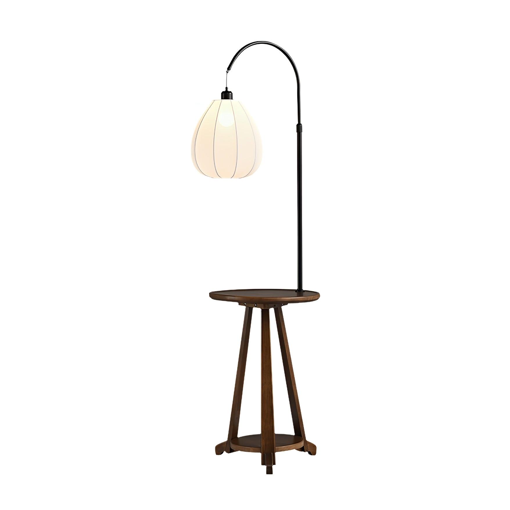 Vazoril Multifunctional Wood Fabric Floor Lamp